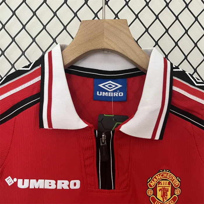Camiseta retro de local del Manchester United para niños 98/99