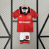 Retro Kids Manchester United Home Jersey 94/96 - PalmSportss