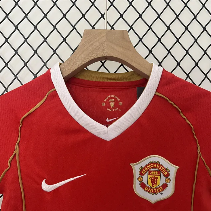 Retro Kids Manchester United Home Jersey 06/07