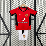 Retro Kids Manchester United Home Jersey 02/04 - PalmSportss