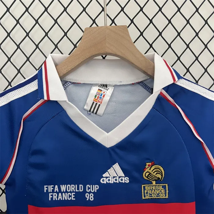 Retro Kids France Home Jersey 1998