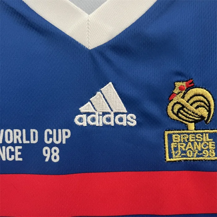 Retro Kids France Home Jersey 1998