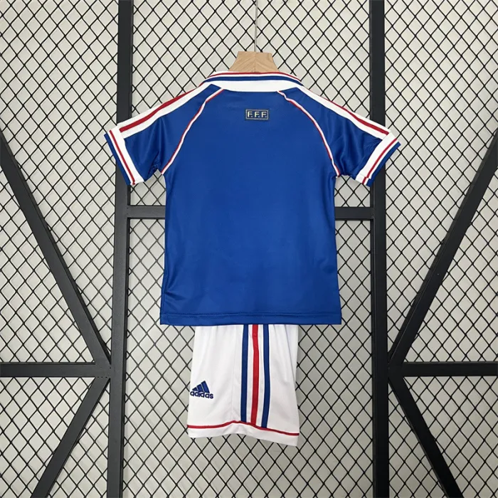 Retro Kids France Home Jersey 1998