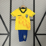 Retro Kids Brazil Home Jersey 93/94 - PalmSportss