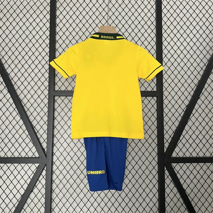 Retro Kids Brazil Home Jersey 93/94