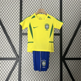 Retro Kids Brazil Home Jersey 2002 - PalmSportss