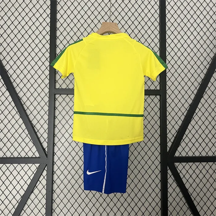Retro Kids Brazil Home Jersey 2002