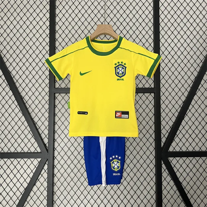 Camiseta retro de local de Brasil para niños de 1998