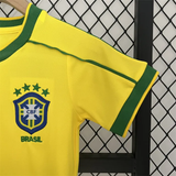 Retro Kids Brazil Home Jersey 1998 - PalmSportss