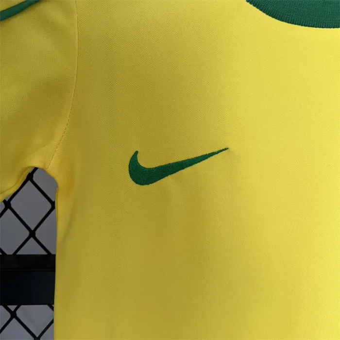 Retro Kids Brazil Home Jersey 1998