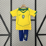 Retro Kids Brazil Home Jersey 2004 - PalmSportss