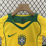 Retro Kids Brazil Home Jersey 2004 - PalmSportss