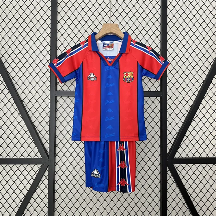 Camiseta Retro Infantil Barcelona Local 95/97