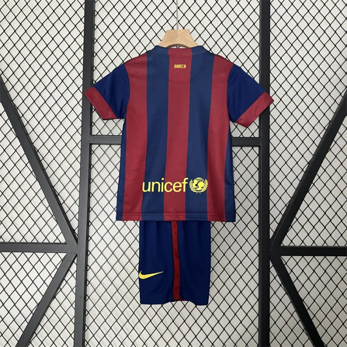 Retro Kids Barcelona Home Jersey 14/15