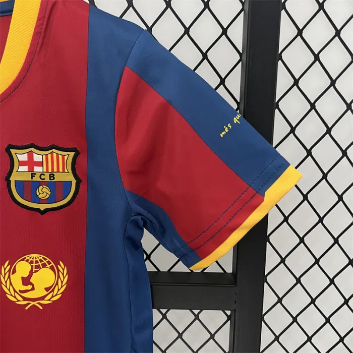 Retro Kids Barcelona Home Jersey 10/11