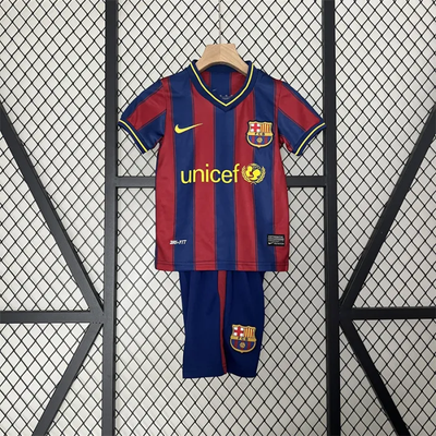 Camiseta Retro Infantil Barcelona Local 09/10
