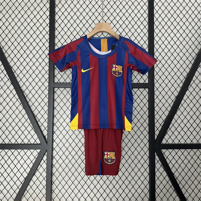 Camiseta Retro Infantil Barcelona Local 05/06