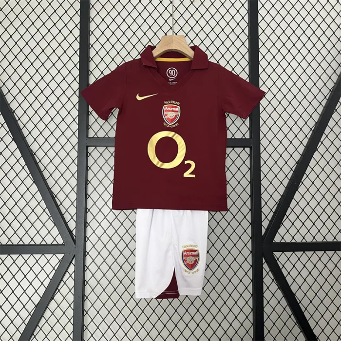 Retro Kids Arsenal Home Jersey 05/06