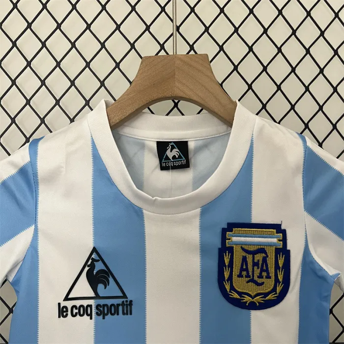 Retro Kids Argentina Home Jersey 1986