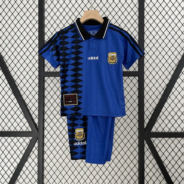 Camiseta retro de visitante de Argentina para niños de 1994
