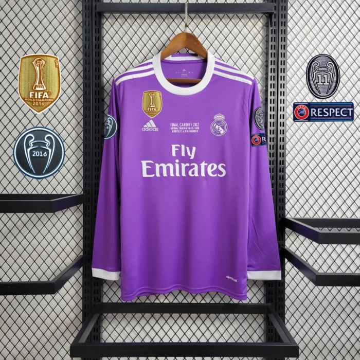 Camiseta del Real Madrid Tercera equipación 16/17 Retro Mangas largas