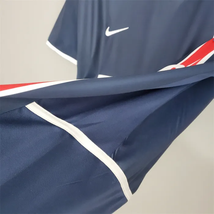 Paris PSG Jersey Home kit 2002/03 Retro Football Team Soccer Shirt