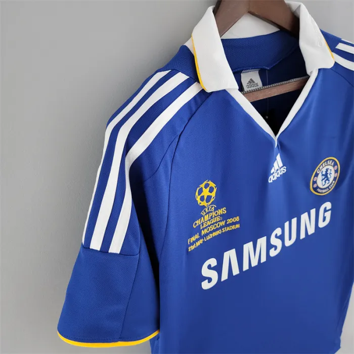 Chelsea Jersey Home Kit 2008 2009 Retro Football Team Soccer Shirt