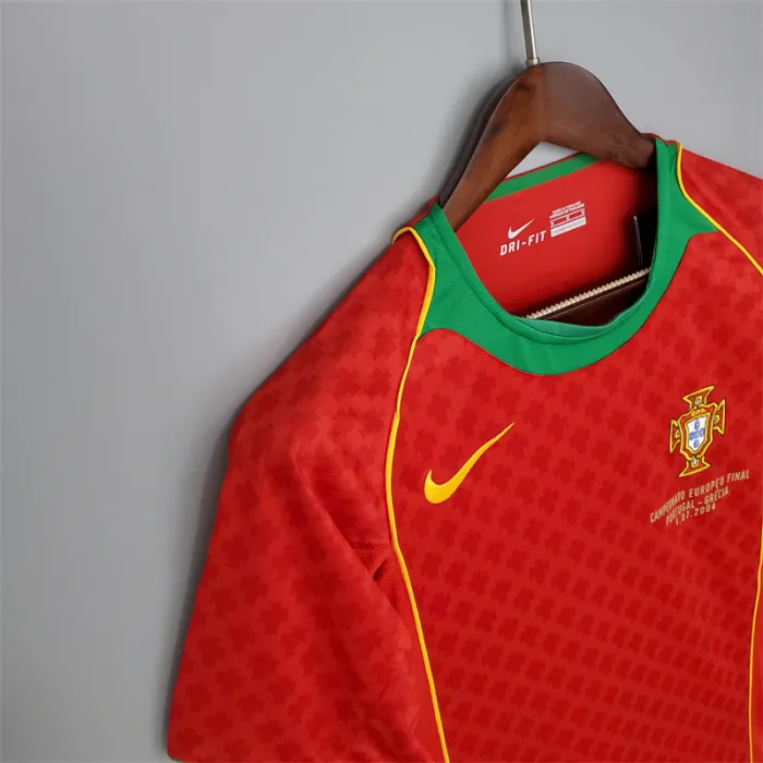Portugal Jersey Home kit 2004 Retro Football Team Soccer Shirt