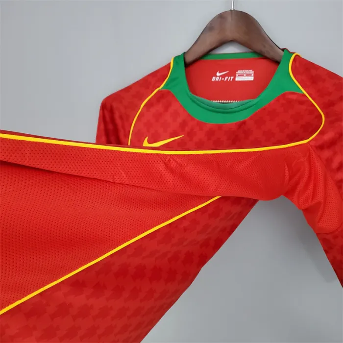 Portugal Jersey Home kit 2004 Retro Football Team Soccer Shirt