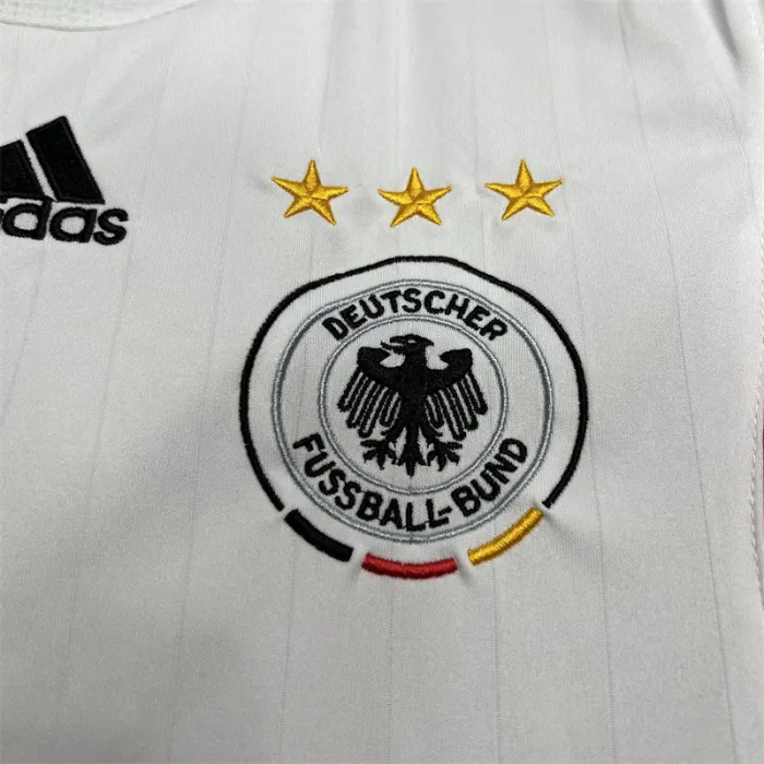 Camiseta de fútbol retro del equipo de fútbol de Alemania, kit de local 2006