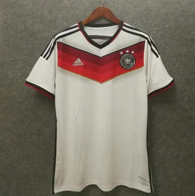 Camiseta de fútbol retro del equipo de fútbol de Alemania para el año 2014