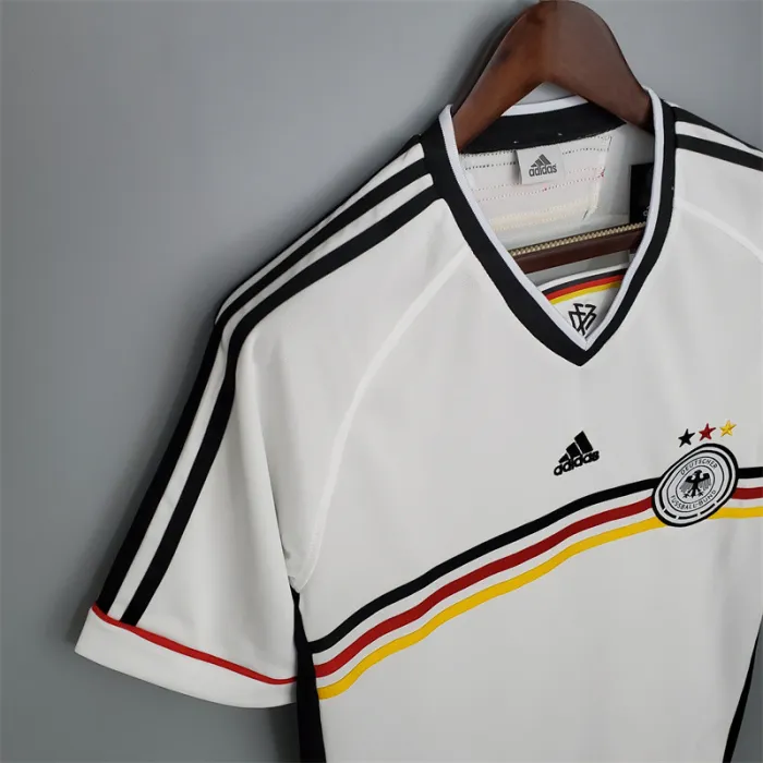 Camiseta de fútbol retro del equipo de fútbol de Alemania, kit de local, 1998