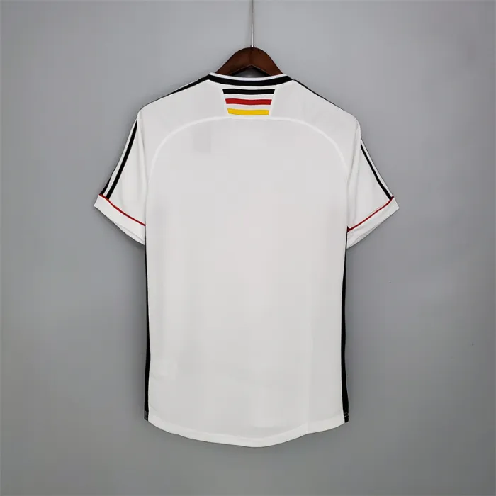 Camiseta de fútbol retro del equipo de fútbol de Alemania, kit de local, 1998
