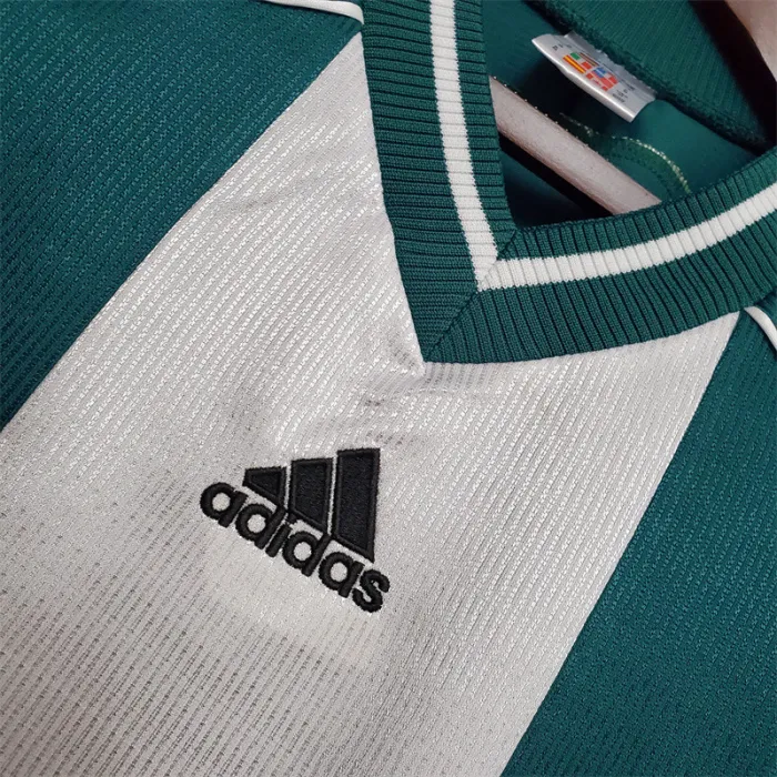 Camiseta de fútbol retro del equipo de fútbol de Alemania, camiseta de visitante, kit de 1998