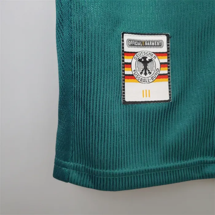 Camiseta de fútbol retro del equipo de fútbol de Alemania, camiseta de visitante, kit de 1998