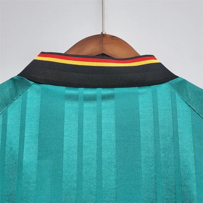 Camiseta de fútbol retro del equipo de fútbol de Alemania, camiseta de visitante, kit de 1992