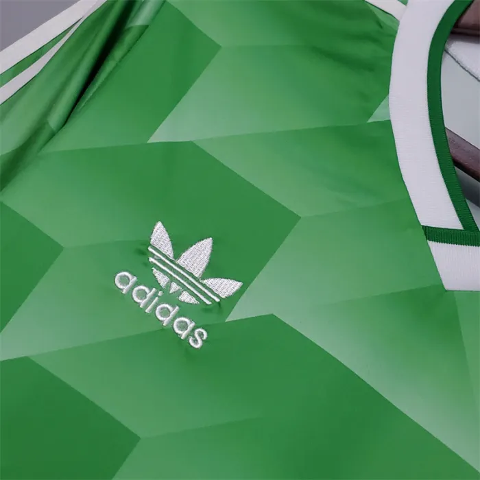 Camiseta de fútbol retro del equipo de fútbol de Alemania, camiseta de visitante, kit de 1988