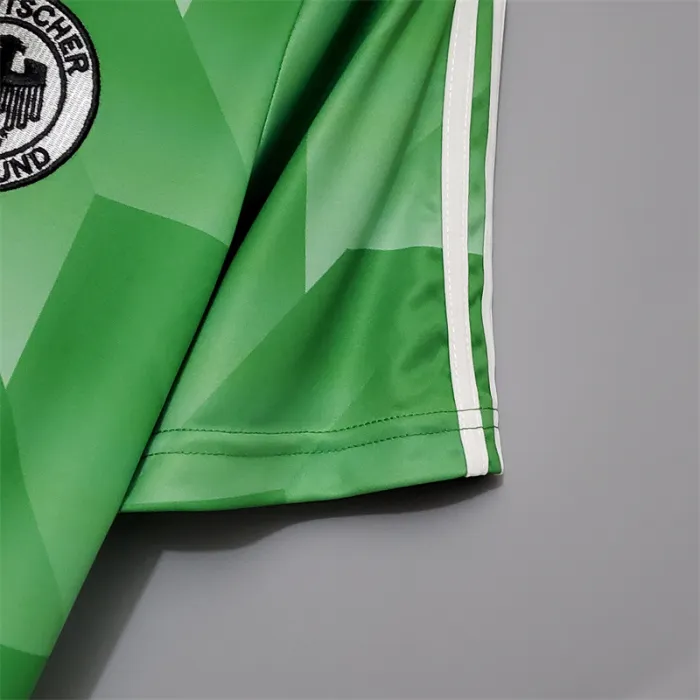 Camiseta de fútbol retro del equipo de fútbol de Alemania, camiseta de visitante, kit de 1988