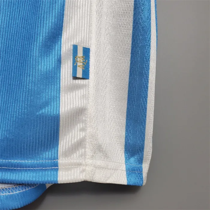 Camiseta de fútbol retro del equipo de fútbol de Argentina, kit de inicio, 1998