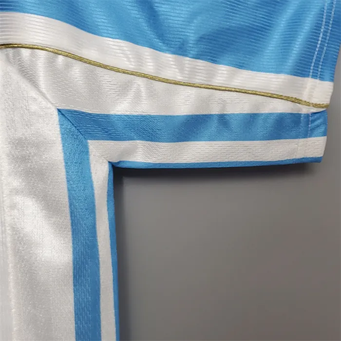 Camiseta de fútbol retro del equipo de fútbol de Argentina, kit de inicio, 1998
