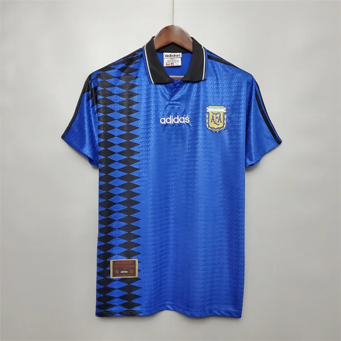 Camiseta de visitante de Argentina 1994, camiseta retro de fútbol