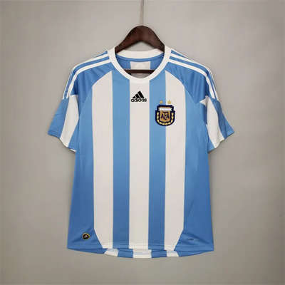 Argentina Jersey Home Kit 2010 Retro Football Team Soccer Shirt