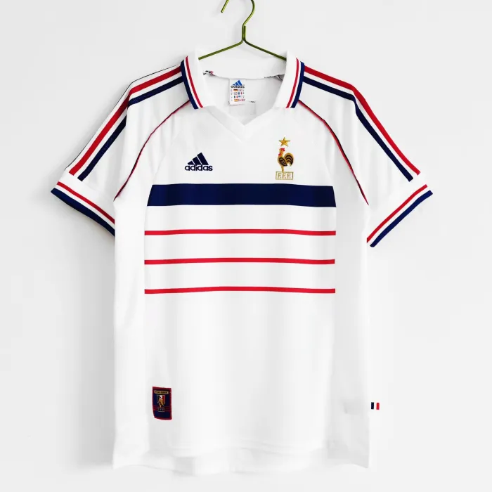 France Jersey Away Kit 1998 Retro Football Team Soccer Shirt