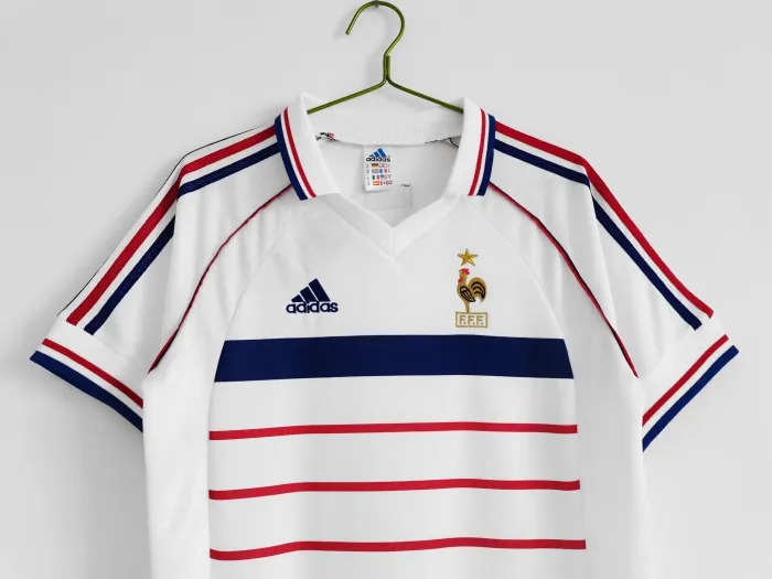 France Jersey Away Kit 1998 Retro Football Team Soccer Shirt