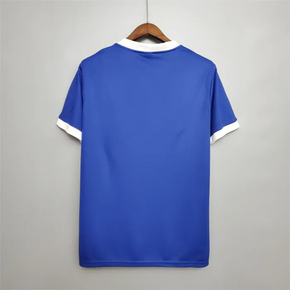 Camiseta de visitante del equipo de fútbol retro de Argentina de 1986