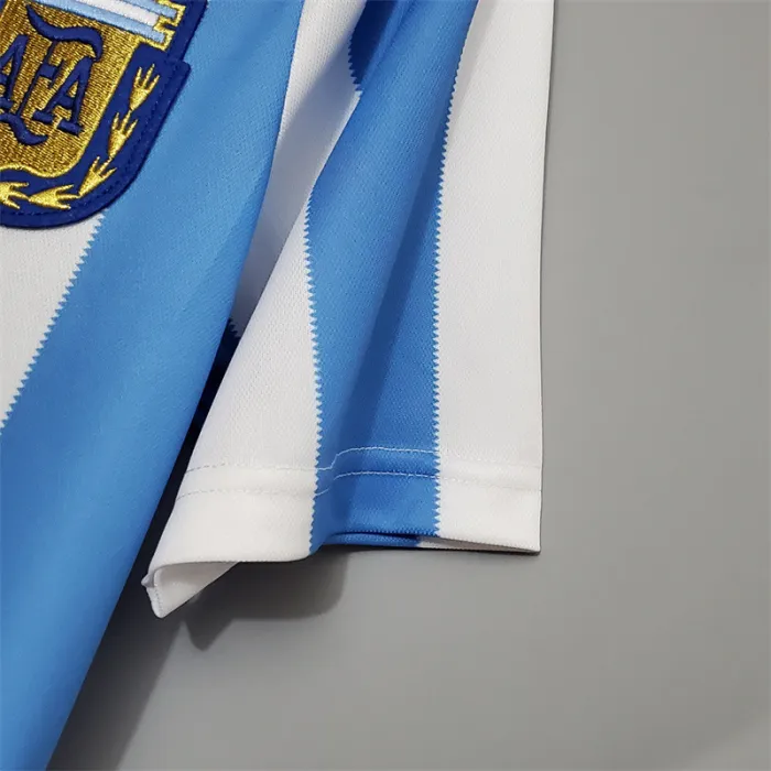 Argentina Jersey Home Kit 1986 Retro Football Team Soccer Shirt