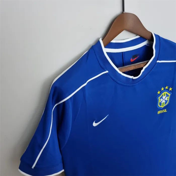 Brazil Jersey Away Kit 1998 Retro Football Team Soccer Shirt