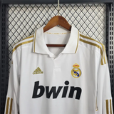 Real Madrid Jersey Home Kit 2011 2012 Retro Long Sleeves My Store
