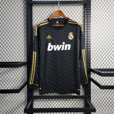 Camiseta de visitante del Real Madrid 2011-2012 retro de manga larga