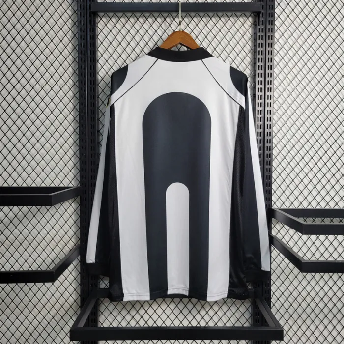 Camiseta Juventus Home Kit 1997 1998 Retro Mangas Largas